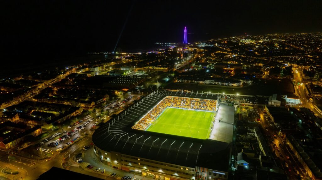 Etihad Stadium home of Manchester City during a night match